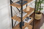 Nordure Estantería Industrial Atlantic Pine y Negro
